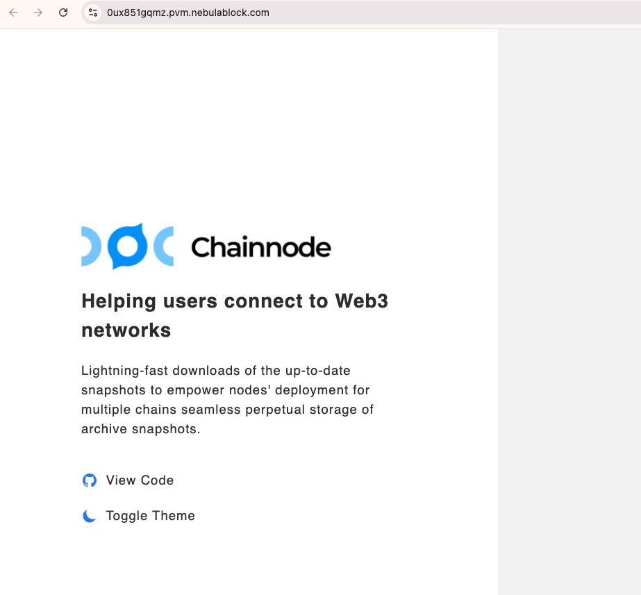 Chain Node App